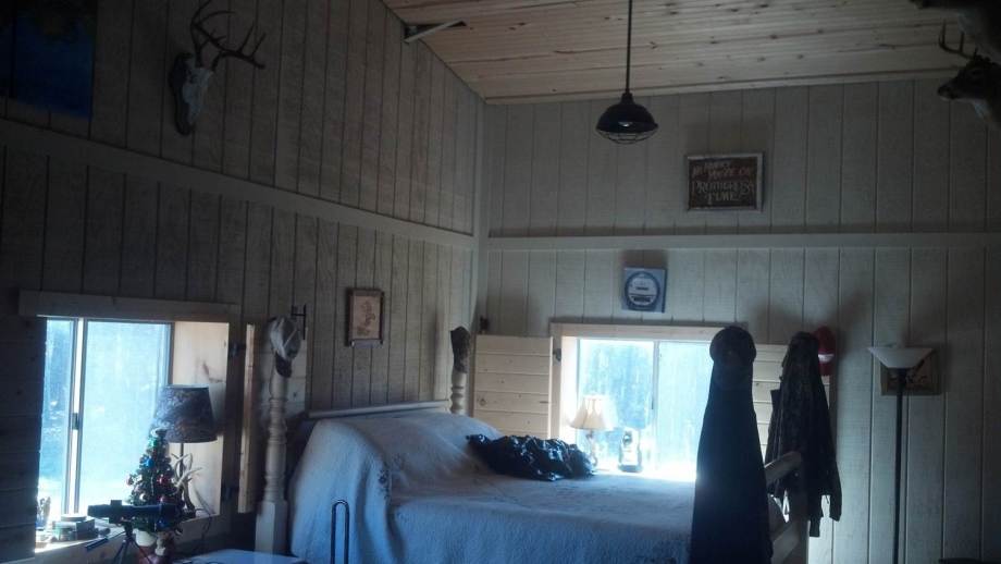 Bedroom area of bunkhouse. 